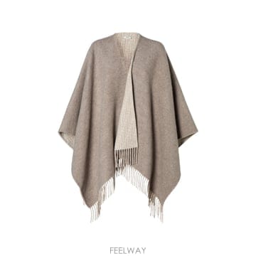 FENDI ��� reversible fringed poncho 12350632526088 TP725829329��� reversible fringed poncho 12350632526088 TP725829