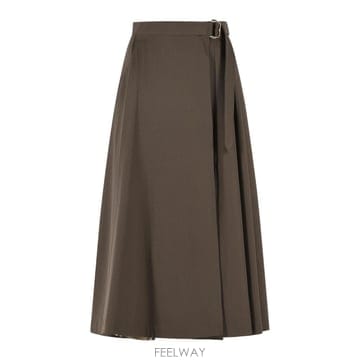 26FW 버버리 Belina 그린 울 스커트 8128844 TP582234582