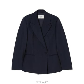 26FW 로헤 네이비 블루 울 블렌드 블레이저 81911195410 TP582230805