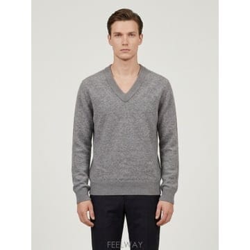 26FW 보테가 베네타 Sterling 멜란지 울 앤 캐시미어 스웨터 A005BGV6UX01160 TP582