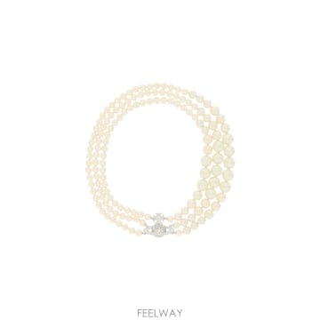 ViVienne westwood 26SS ���� ����Ʈ��� Graziella three strand �� ����� with Orb �ΰ� 630126SS ���� ����Ʈ��� Graziella three strand �� ���