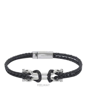 페라가모 브레이드 더블 간치니 브레이슬릿 796082 770422NERO TP980136454