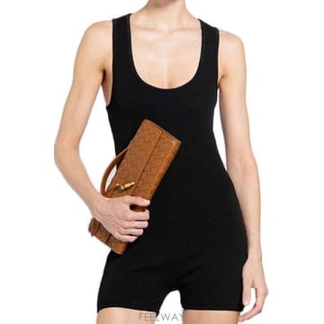 Bottega Veneta 텍스처 바디수트 789000V40F0 1000 TP980101840