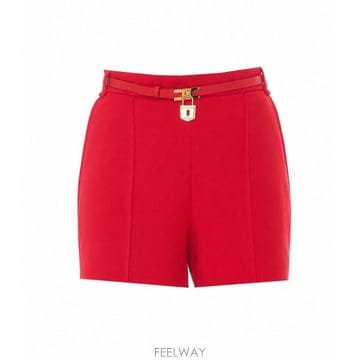 Elisabetta Franchi 벨트 미니 쇼츠 SH00666E2 CG5 TP980073451