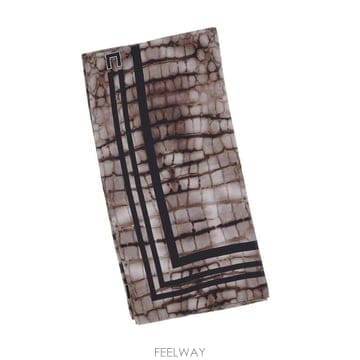 Elisabetta Franchi 앨리게이터 프린트 트윌 스카프 FO24L61E2 644 TP98017216