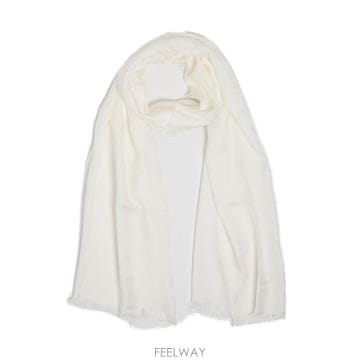 Elisabetta Franchi 로고 자카드 프레이드 스카프 SC01F41E2 360 TP980171509