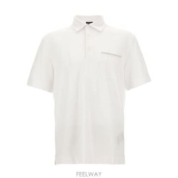 Zegna Pique 체스트 포켓 폴로 셔츠 UI392A4I752 N00 TP980158113