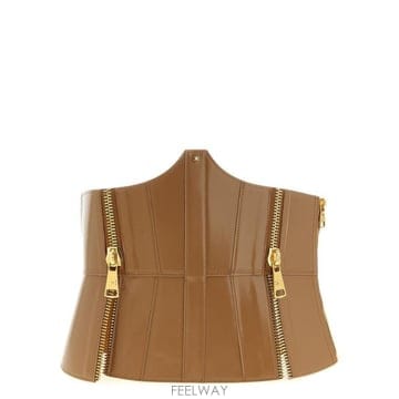 Elisabetta Franchi 지퍼 뷔스티에 벨트 CT28S66E2 AI6 TP980157730