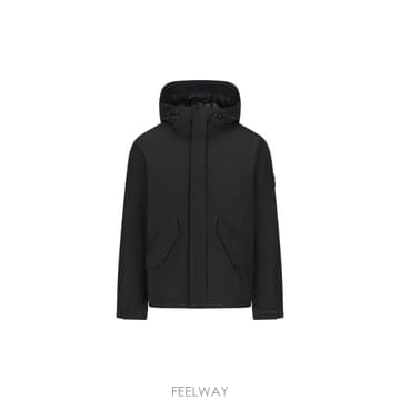 Stone Island Crinkle Reps 후드 다운 재킷 4100010S0A26 V0029 TP9801
