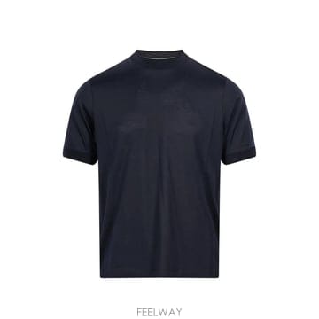 26 FW Canali 모크 넥 티셔츠 MJ02453T0967 TP457890209