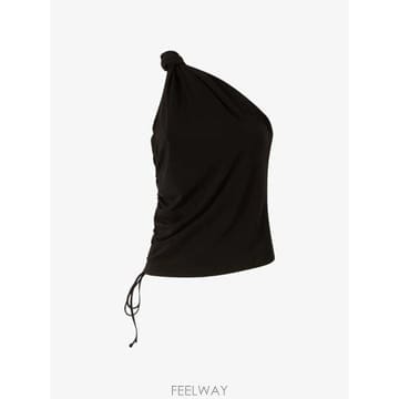 26 FW PINKO 원숄더 주름 탑 106544A37V TP457081299