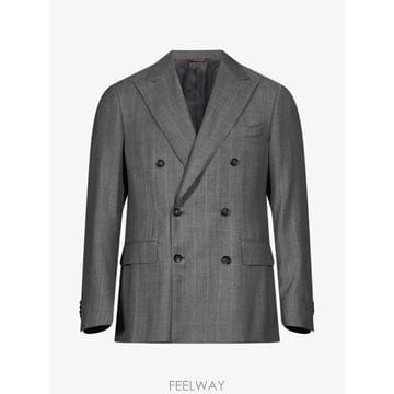26 FW Canali 체크 더블 브레스티드 수트 BF002651548620205 TP459461852