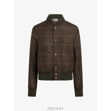 26 FW 에트로 프린스 오브 웨일즈 모티프 피콕 자수 울 봄버 재킷 WRBA009399TQ218 TP460
