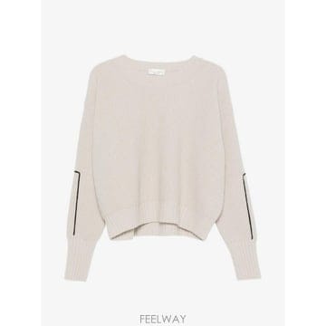 26 FW Roberto Collina 골지 니트 자수 소매 스웨터 B20201 TP459461359