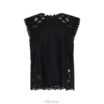 26 FW 울라 존슨 아멜리 레이스 트리밍 탑 PF260201 TP457929667