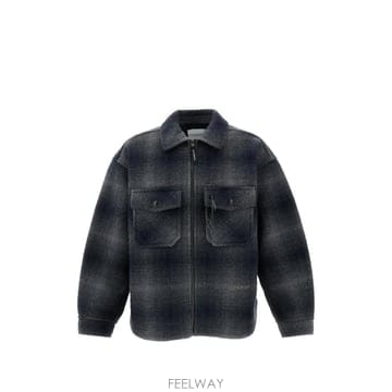 26 FW 앤드 원더 플레이드 패턴 집업 재킷 5746281048022 TP460085634