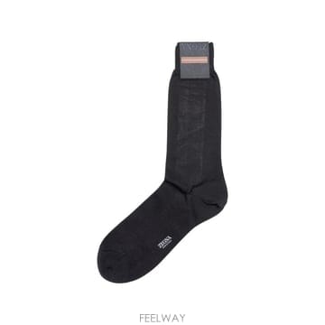 26 FW 제냐 다크 그레이 코튼 양말 N4V40011 TP454984805