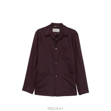 26 FW Canali button up patch pocket shirt jacket 31028AN0476