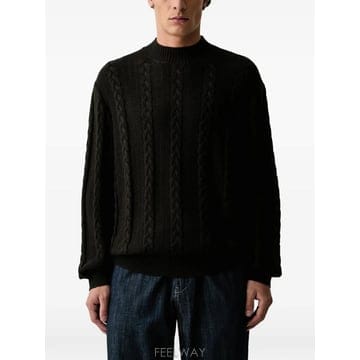 26 FW Armani Exchange 케이블 니트 모크 넥 스웨터 XM003563AF14008 TP4600