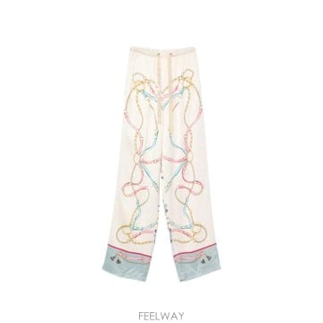 26 FW Forte Forte 체인 프린트 팔라초 팬츠 15425MYPANTS TP458247807