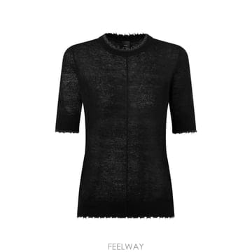 26 FW PINKO 프레이드 에지 반소매 티셔츠 107329A3IQ TP456957603