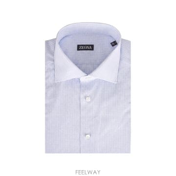 26 FW 제냐 체크 패턴 긴소매 셔츠 401612A49RS0BA TP457542284