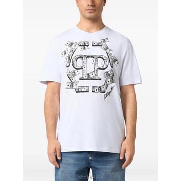 Philipp Plein 26 FW �ʸ��÷��� �ΰ� ������ �޷� ����Ʈ Ƽ���� FAFCMTK9117PJY002N TP45823268526 FW �ʸ��÷��� �ΰ� ������ �޷� ����Ʈ Ƽ���� FAFCMT