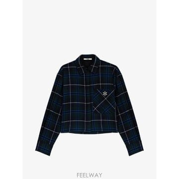 Maje 26 FW ���� üũ ������÷���ũ ��ġ ũ�� ��Ŷ MFPCM00822 TP46004217926 FW ���� üũ ������÷���ũ ��ġ ũ�� ��Ŷ MFPCM008