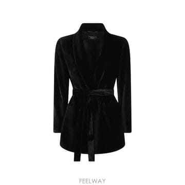 | Other Brand | 26 FW Peserico velvet belted jacket E01259A03952 TP46008203426 FW Peserico velvet belted jacket E01259A03952 TP460