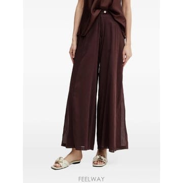 26 FW Forte Forte 버튼 클로저 와이드 팔라초 팬츠 13897MYPANTS TP460095656