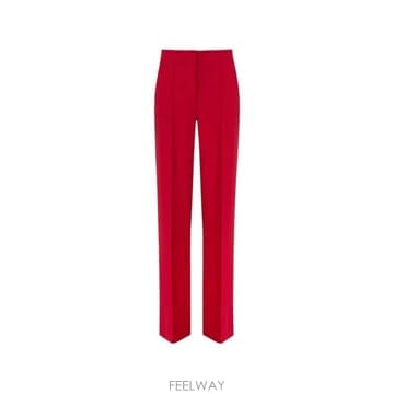 26 FW Elisabetta Franchi 크레이프 패브릭 경량 팬츠 PA20267E2 TP46009506