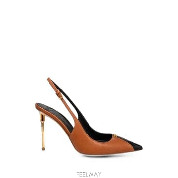 26 FW Elisabetta Franchi 바이컬러 슬링백 펌프스 SA15L66E2 TP459016705