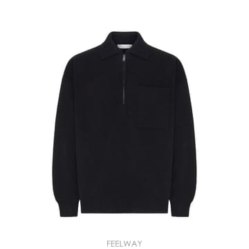 26 FW Roberto Collina 체스트 포켓 하프 지퍼 스웨터 263MYB21004 TP4594298