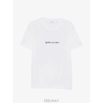 Off White 26 FW ����ȭ��Ʈ ��ũ��Ʈ �ַο� Ƽ���� OMAA027S26JER0021000 TP45942966126 FW ����ȭ��Ʈ ��ũ��Ʈ �ַο� Ƽ���� OMAA027S26JER0