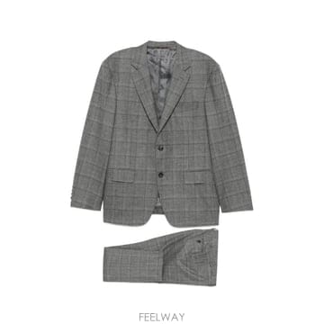 26 FW Canali 체크 패턴 싱글 브레스티드 수트 1228020BF05304 TP455465444
