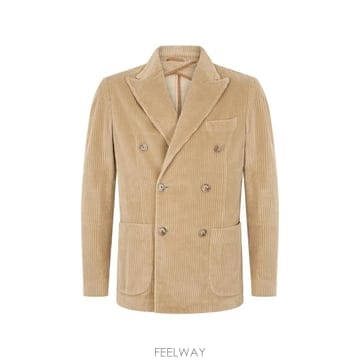 26 FW Fedeli 더블 브레스티드 코듀로이 블레이저 3UI00431P TP458972111