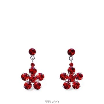 Simone Rocha 26 FW �ø� �λ� ������ ������ ��� �̾ ERG6110907BLOODRED TP45624837026 FW �ø� �λ� ������ ������ ��� �̾ ERG6110907BL