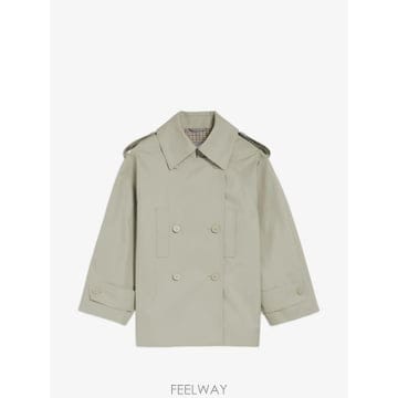 26 FW 발렌시아가 더블 브레스티드 크롭 트렌치 코트 872299TKP07 TP456011029
