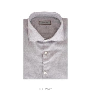 26 FW Canali 헤링본 패턴 셔츠 GL03659201C TP457603510