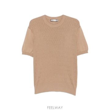 26 FW Canali 다이아몬드 니트 반소매 티셔츠 MK02486C1181 TP457204623
