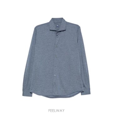 26 FW Fedeli long sleeved wool shirt TU000603 TP460058302
