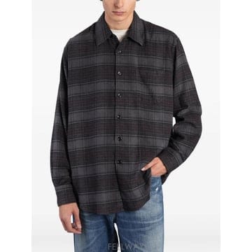 26 FW 아워레가시 어보브 페이디드 녹턴 체크 플란넬 셔츠 M4262AFN TP460058224