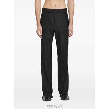 TOM FORD 26 FW ������ broken twill satin stripe trousers PLPT06W0172 TP426 FW ������ broken twill satin stripe trousers PLPT06