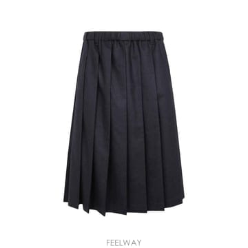Aspesi 26 FW �ƽ���� pleated wool midi skirt 2286L629 TP46003036226 FW �ƽ���� pleated wool midi skirt 2286L629 TP4600
