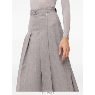 | Other Brand | 26 FW NISSA high rise wool blend midi skirt F1373 TP4600302626 FW NISSA high rise wool blend midi skirt F1373 TP46
