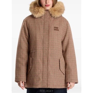 | Other Brand | 26 FW MC2 Saint Barth houndstooth pattern hooded coat BNN00026 FW MC2 Saint Barth houndstooth pattern hooded coat 