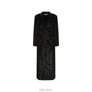 | Other Brand | 26 FW Blanca Vita sequin embellished double breasted coat CH26 FW Blanca Vita sequin embellished double breasted c