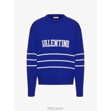 26 FW 발렌티노 가라바니 logo intarsia striped sweater VKC23N94VUZQ T