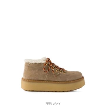 26 FW 프라다 시어링 안감 스웨이드 부티 1E635OFZF50JFT TP460065203
