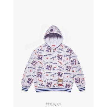 Supreme 26 FW ������ x Mitchell   Ness NBA logo print zip up hoodie SU226 FW ������ x Mitchell   Ness NBA logo print zip up h